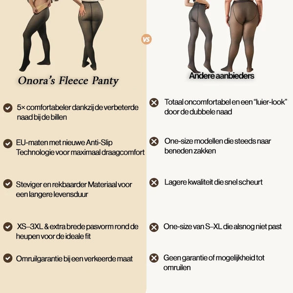 Fleece Panty™ - met stijlvolle & comfortabele naad